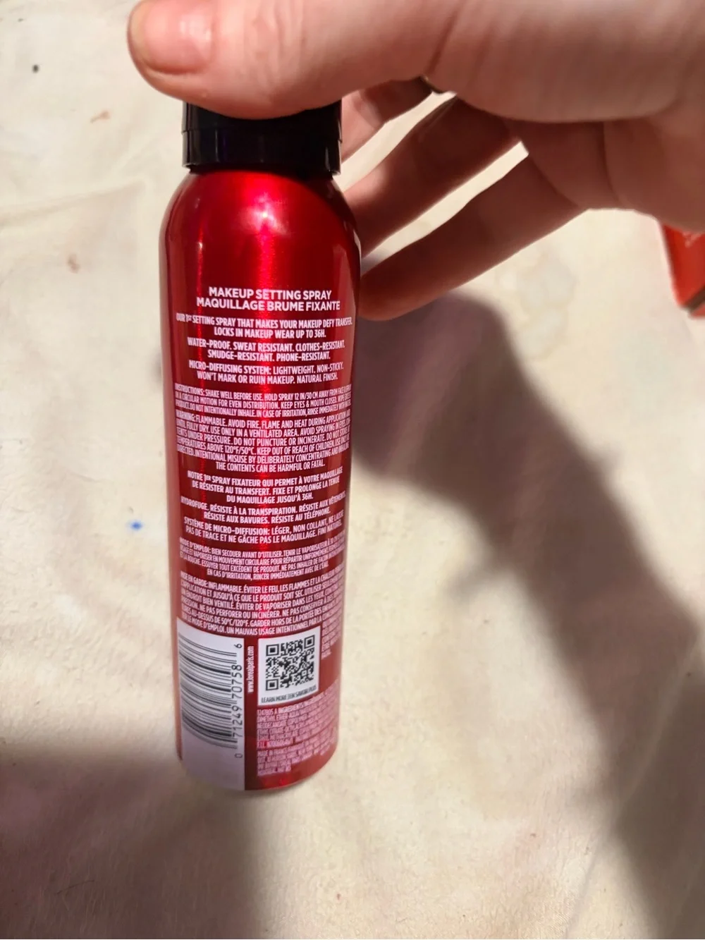 L'Oreal Infallible 3-Second Setting Mist - Red Bottle